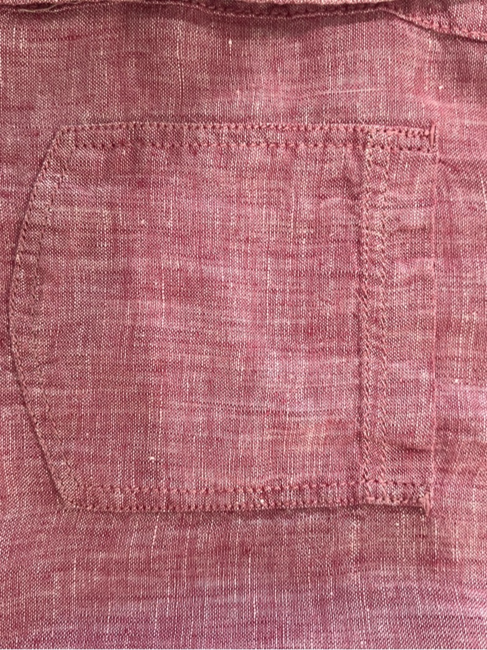 Rachel Zoe Linen Button Front Shirt mauve color S - Picture 7 of 11